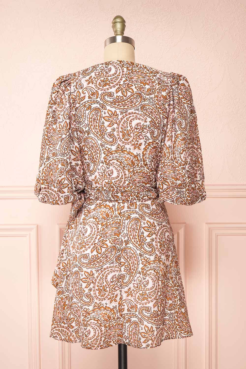 Hinata | Paisley Short Wrap Dress sold by Boutique 1861 product image thumbnail 4