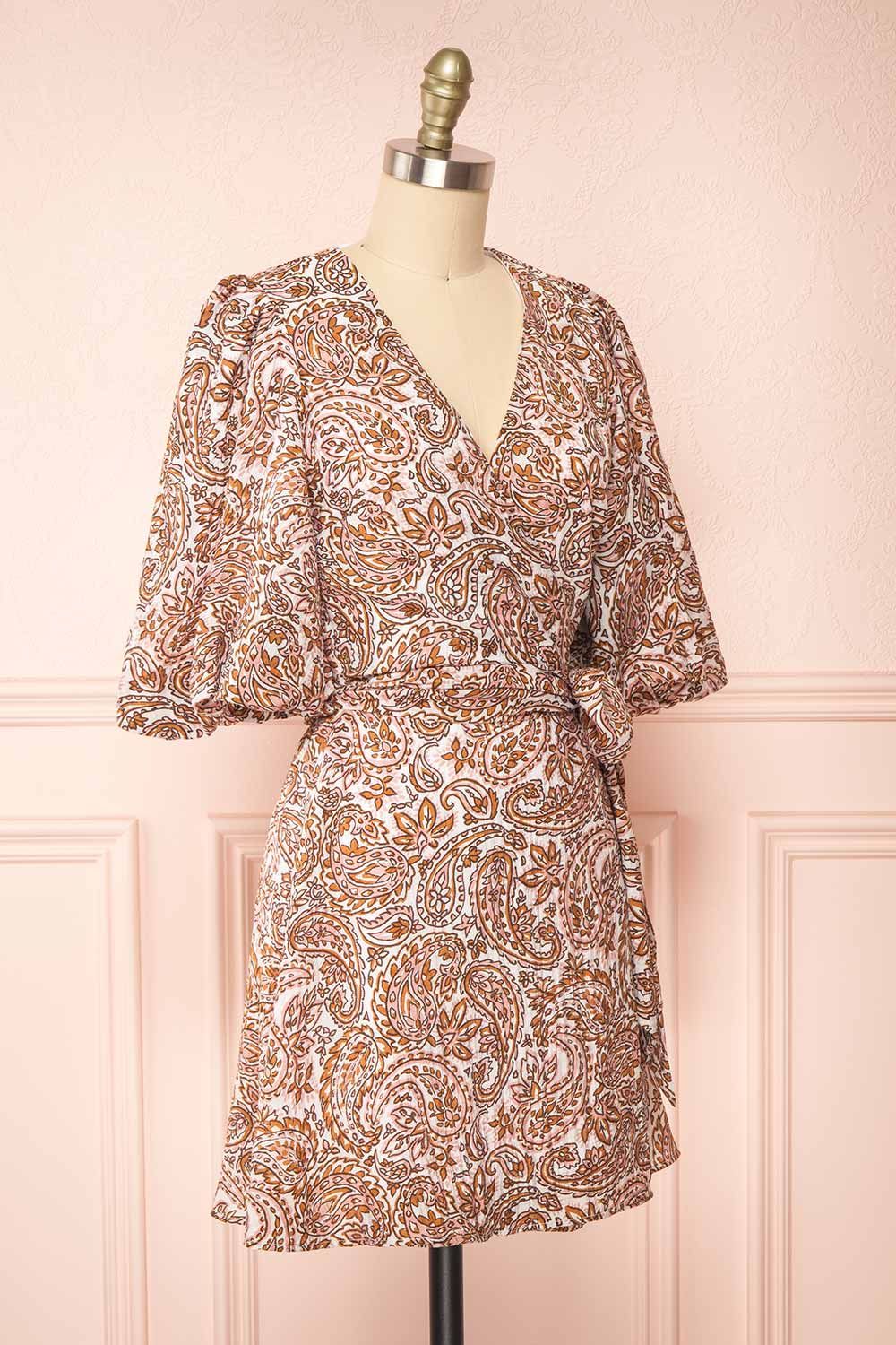 Hinata | Paisley Short Wrap Dress sold by Boutique 1861 product image thumbnail 3