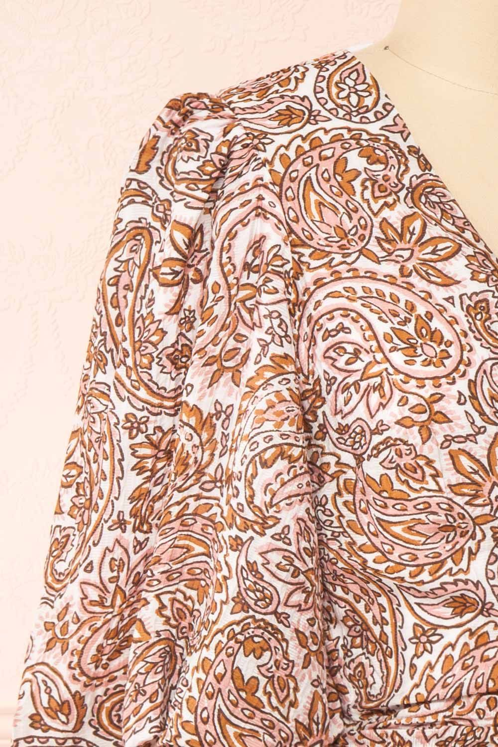 Hinata | Paisley Short Wrap Dress sold by Boutique 1861 product image thumbnail 5