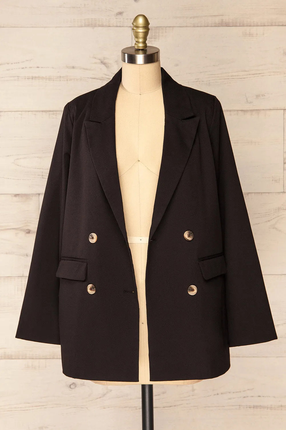 Toledo Black | Oversized Blazer w/ Pockets sold by Boutique 1861 product image thumbnail 4