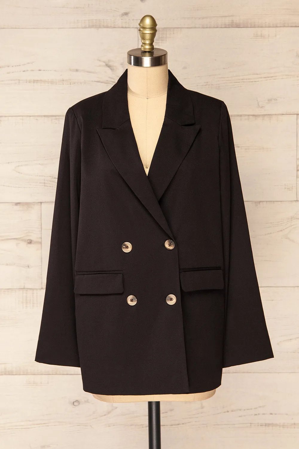 Toledo Black | Oversized Blazer w/ Pockets sold by Boutique 1861