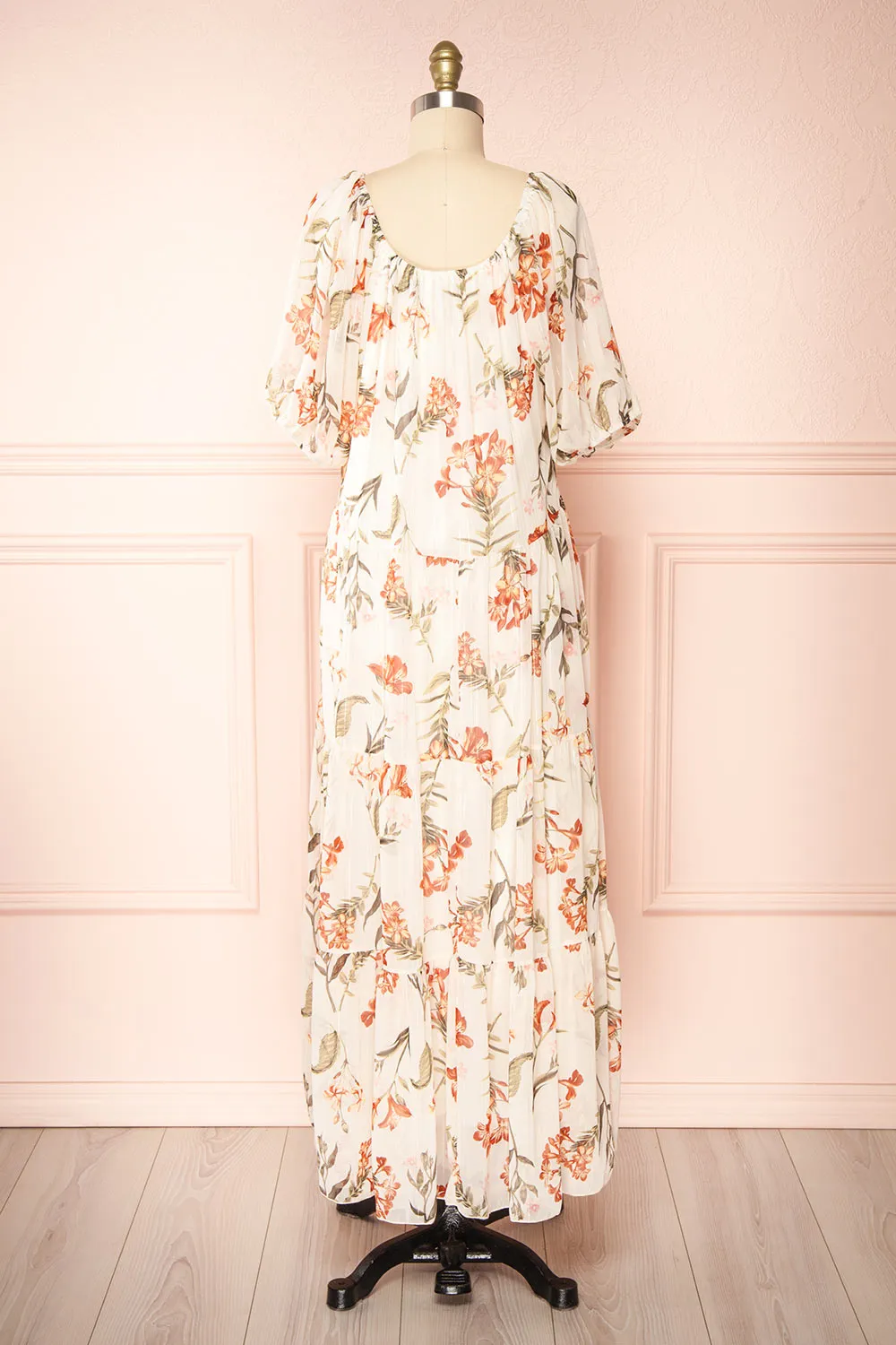 Leyla | Floral Pattern Midi Dress sold by Boutique 1861 product image thumbnail 5
