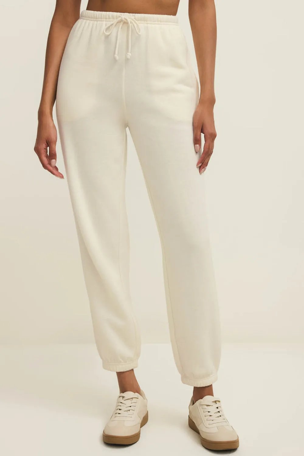 Satara | White Wide Leg Jogger Pants sold by Boutique 1861 product image thumbnail 2