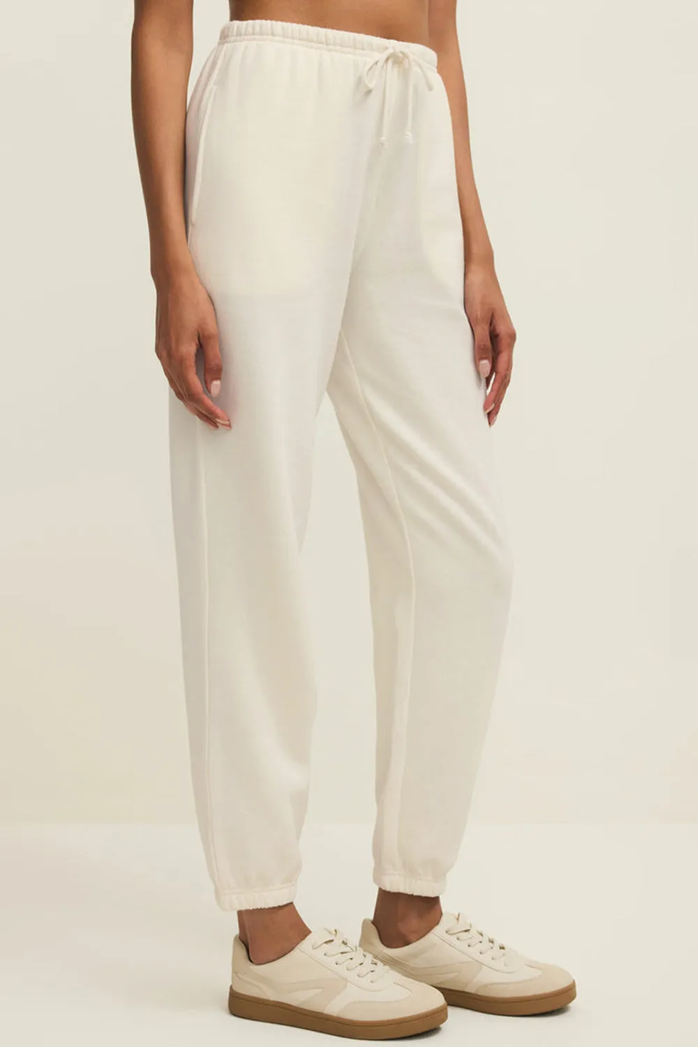 Satara | White Wide Leg Jogger Pants sold by Boutique 1861 product image thumbnail 4