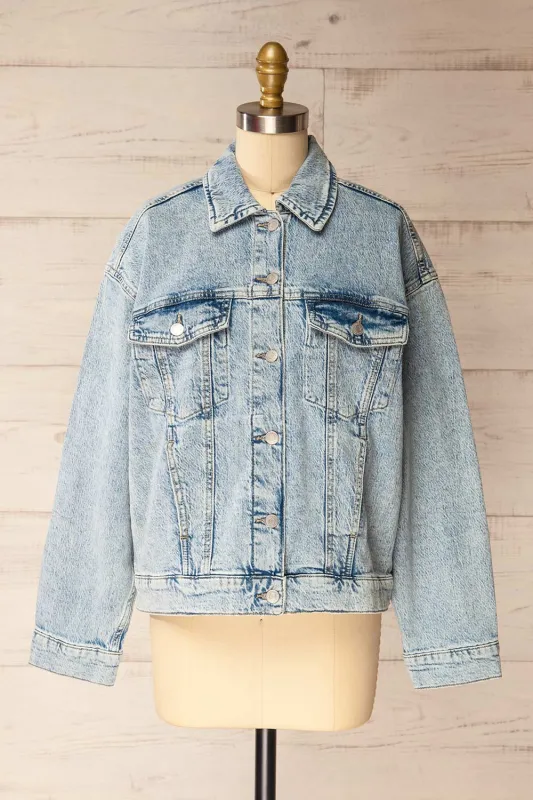 Urbino | Blue Denim Jacket with Pockets made by Boutique 1861