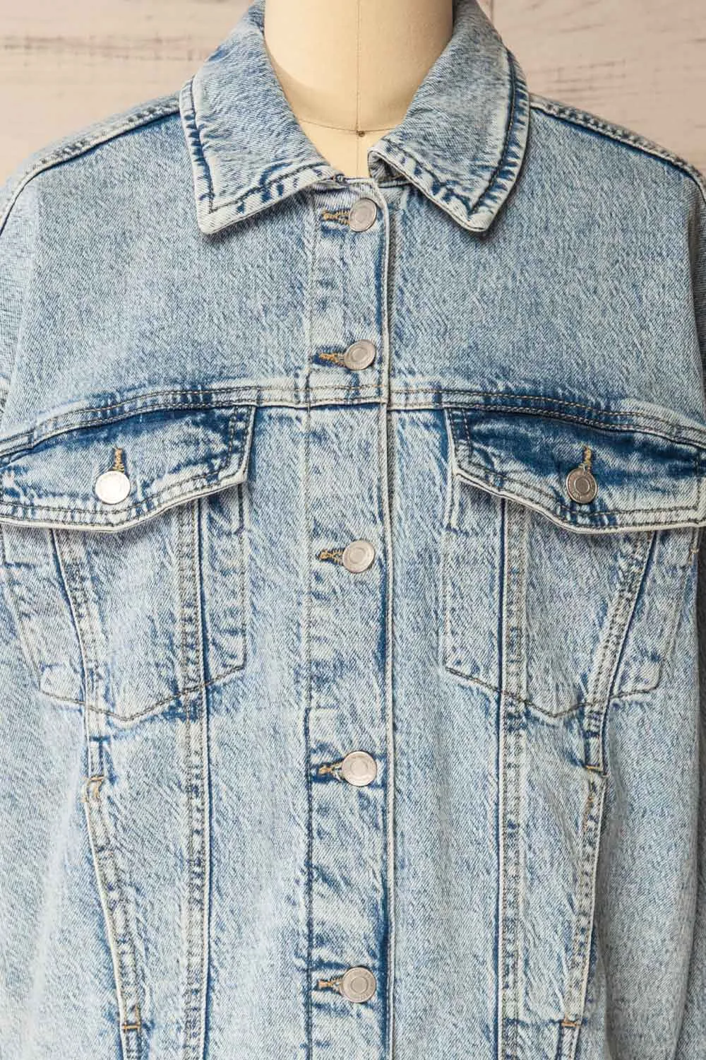 Urbino | Blue Denim Jacket with Pockets sold by Boutique 1861 product image thumbnail 4