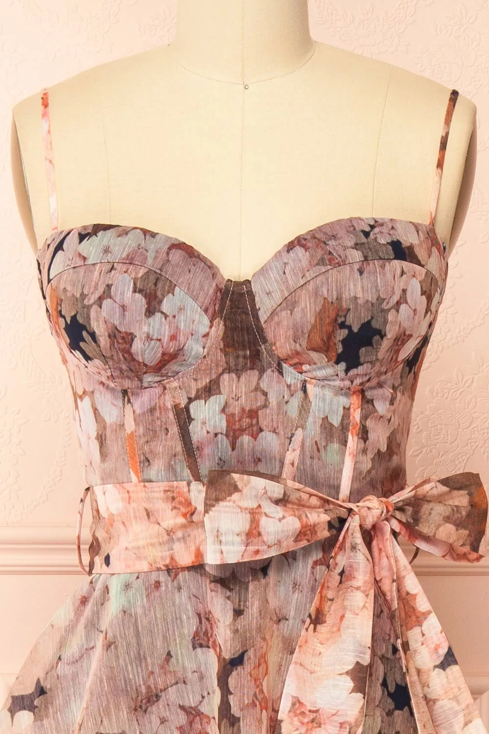 Frances | Midi Floral Dress with Belt and Pockets sold by Boutique 1861 product image thumbnail 5