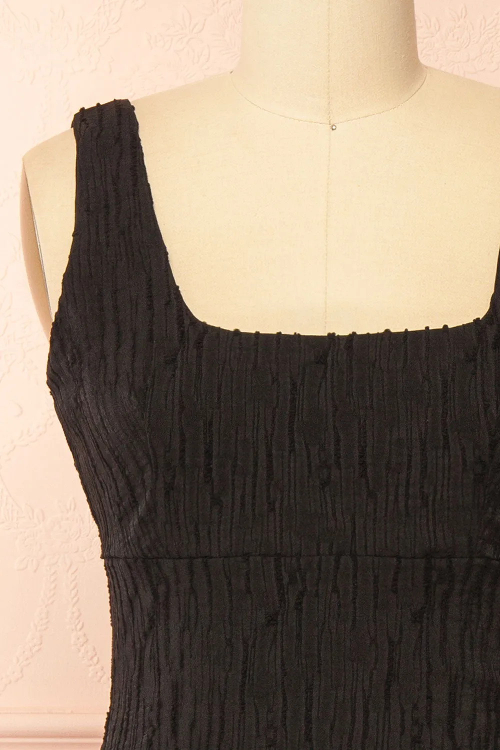 Tyrah Black | Midi Dress with Drop Waist sold by Boutique 1861 product image thumbnail 3