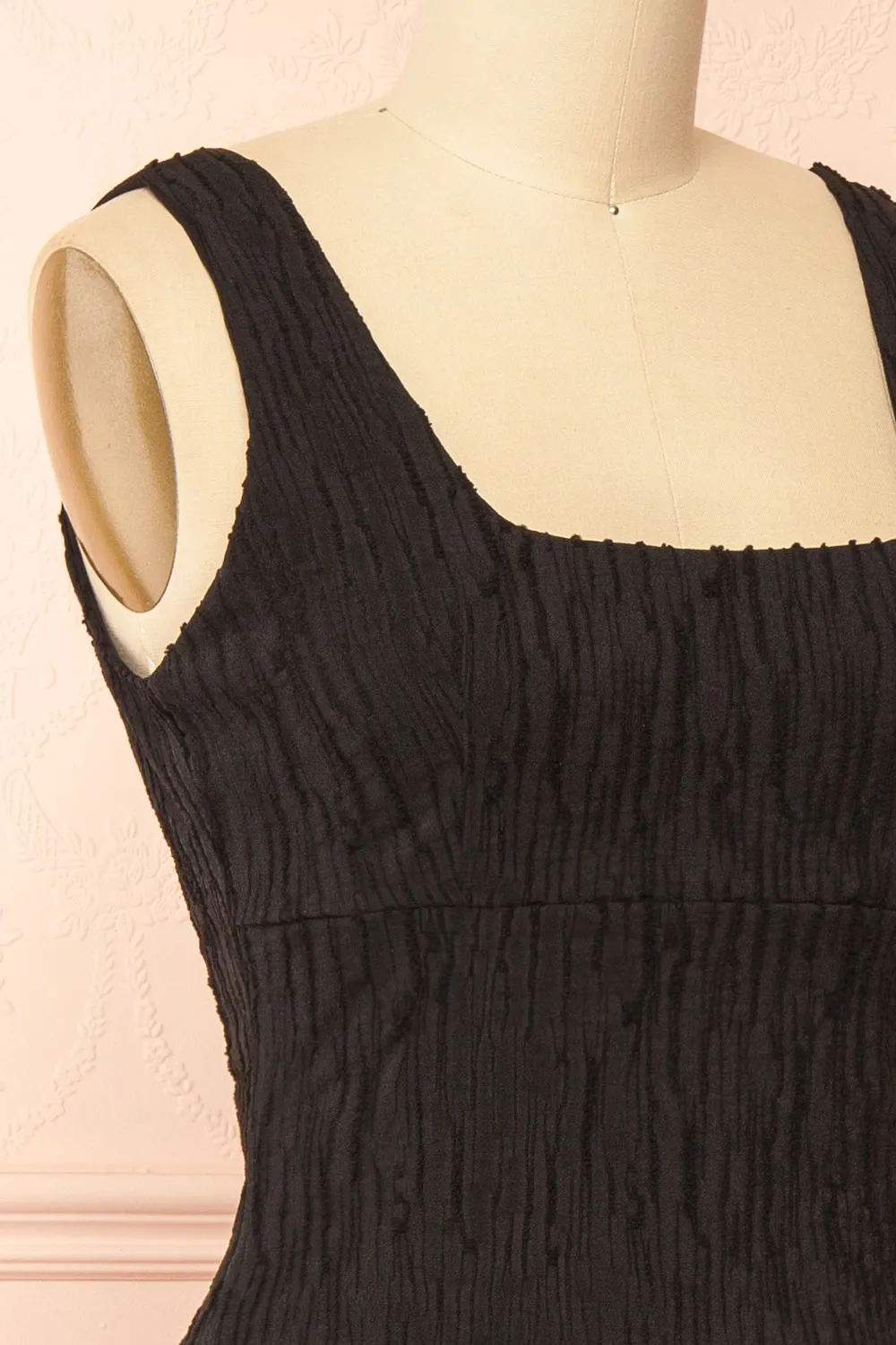 Tyrah Black | Midi Dress with Drop Waist sold by Boutique 1861 product image thumbnail 5