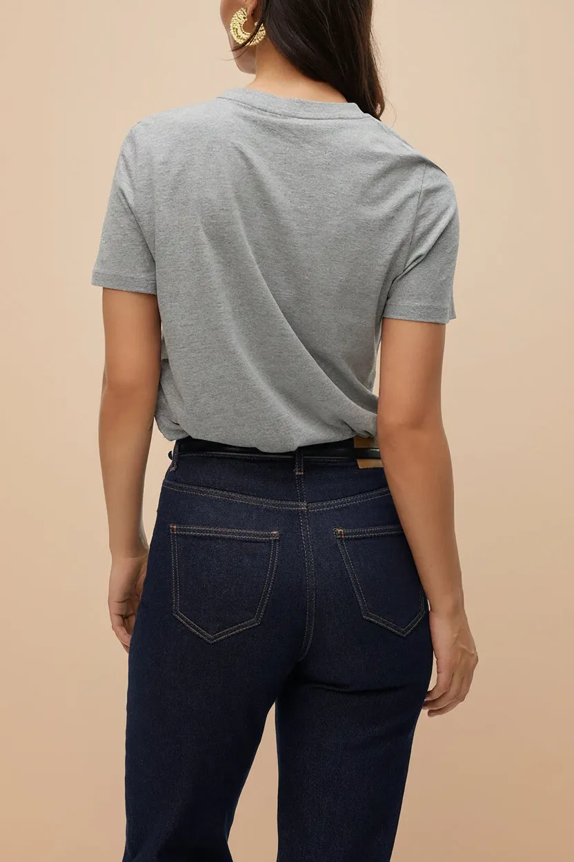 Dumka Light Grey | Cotton T-Shirt with Short Sleeves sold by Boutique 1861 product image thumbnail 5