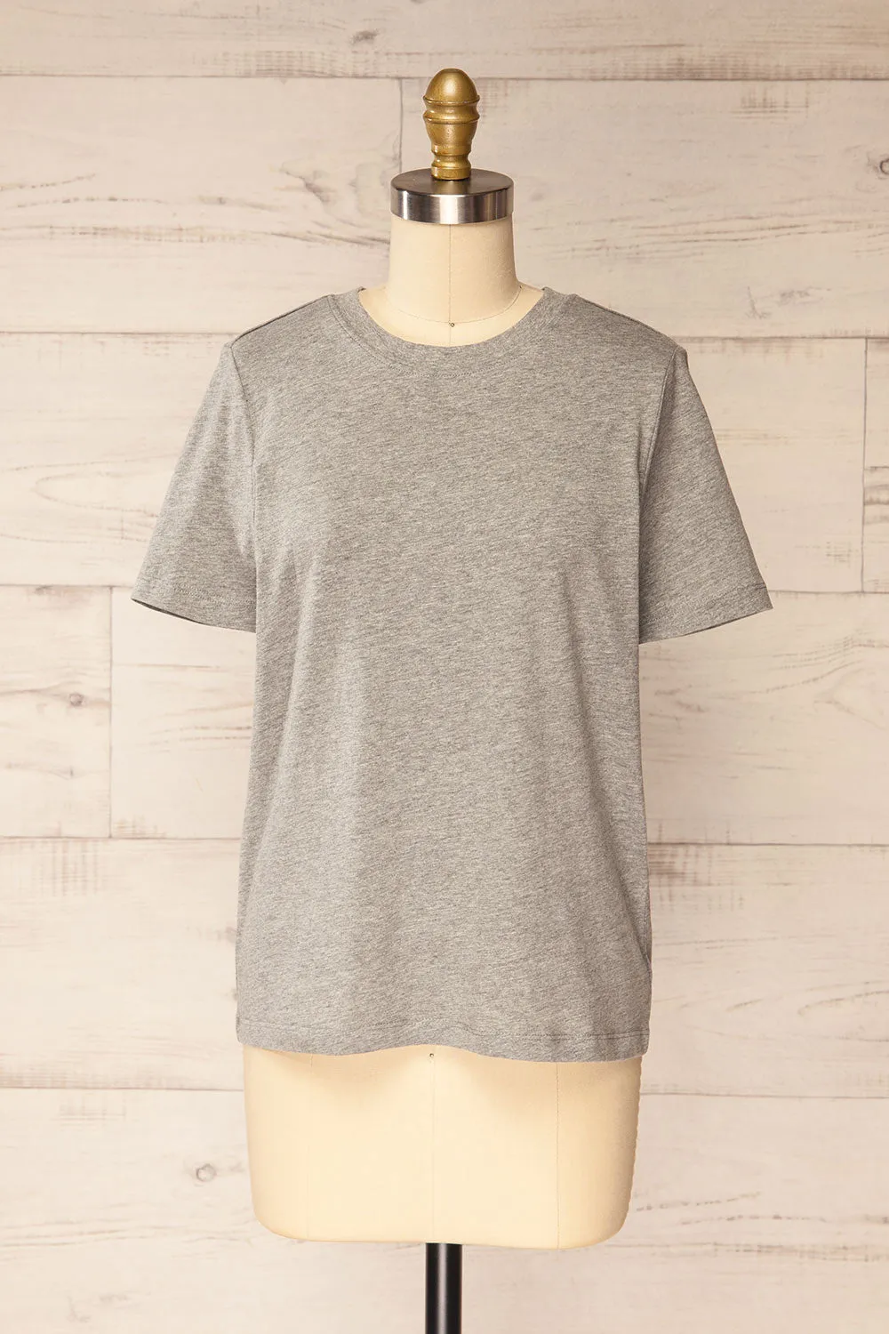 Dumka Light Grey | Cotton T-Shirt with Short Sleeves sold by Boutique 1861