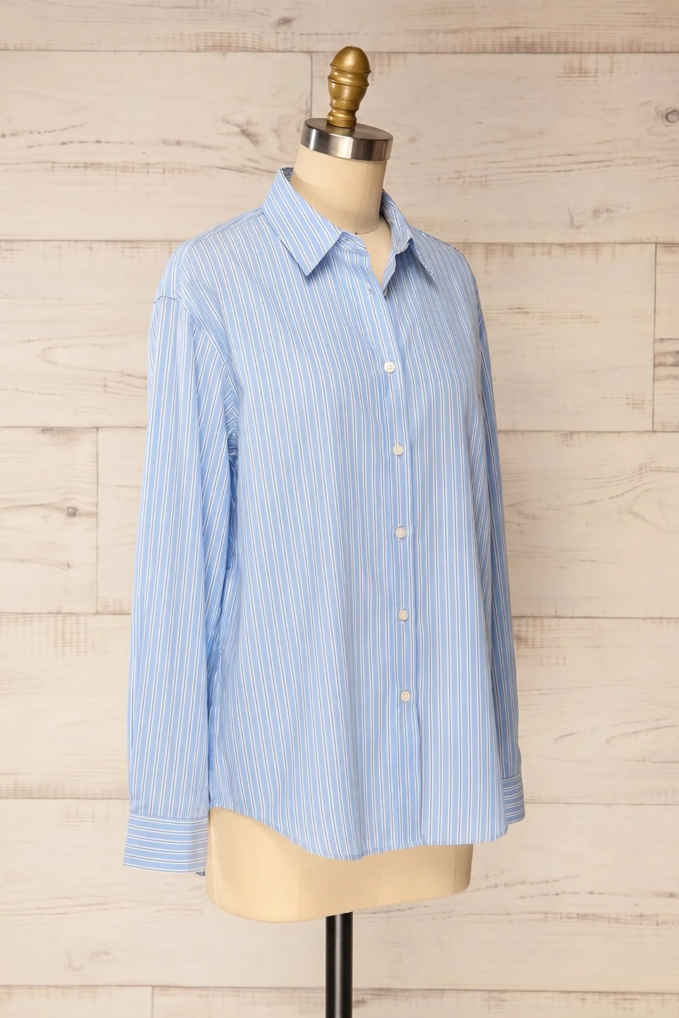 Nogales | Oversized Striped Blue Shirt sold by Boutique 1861 product image thumbnail 3
