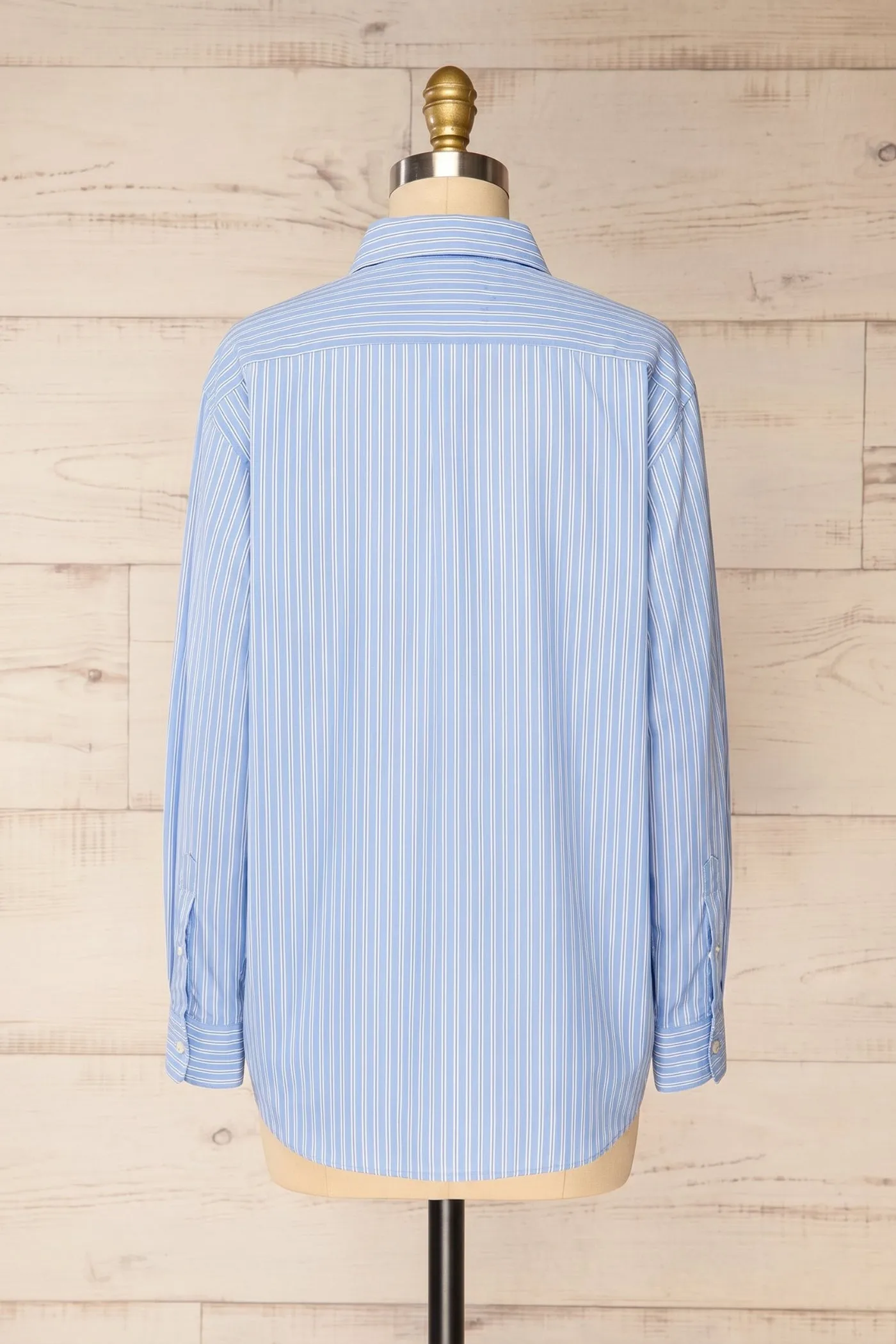Nogales | Oversized Striped Blue Shirt sold by Boutique 1861 product image thumbnail 5