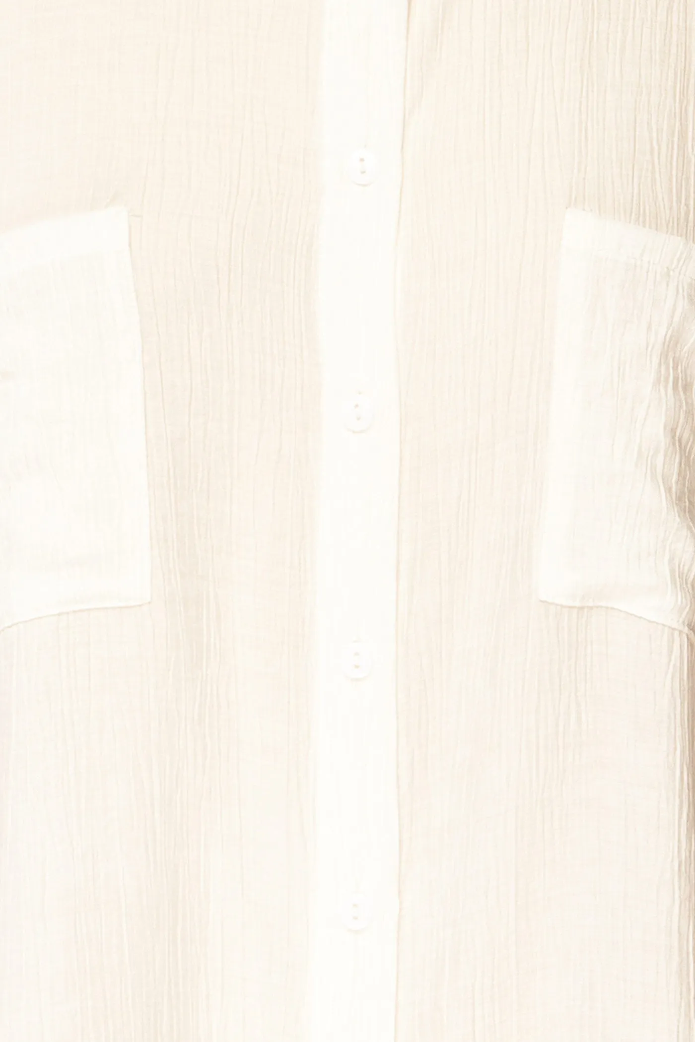 Patiala | Ivory Sheer Short Sleeve Button-Down Shirt sold by Boutique 1861 product image thumbnail 4