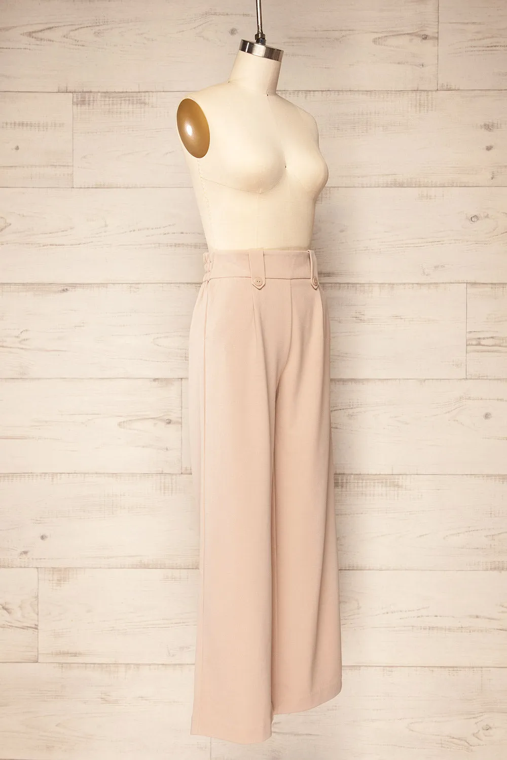 Clovelly Taupe | Straight-Leg Pants w/ Pockets sold by Boutique 1861 product image thumbnail 3