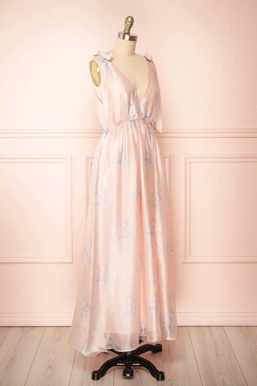 Dorathea | Deep V-Neck Floral Print Maxi Dress sold by Boutique 1861 product image thumbnail 3