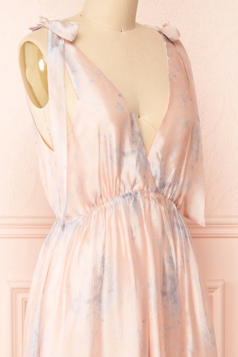 Dorathea | Deep V-Neck Floral Print Maxi Dress sold by Boutique 1861 product image thumbnail 4