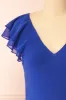 Fieria | Blue Maxi Dress w/ Ruffled Sleeves sold by Boutique 1861