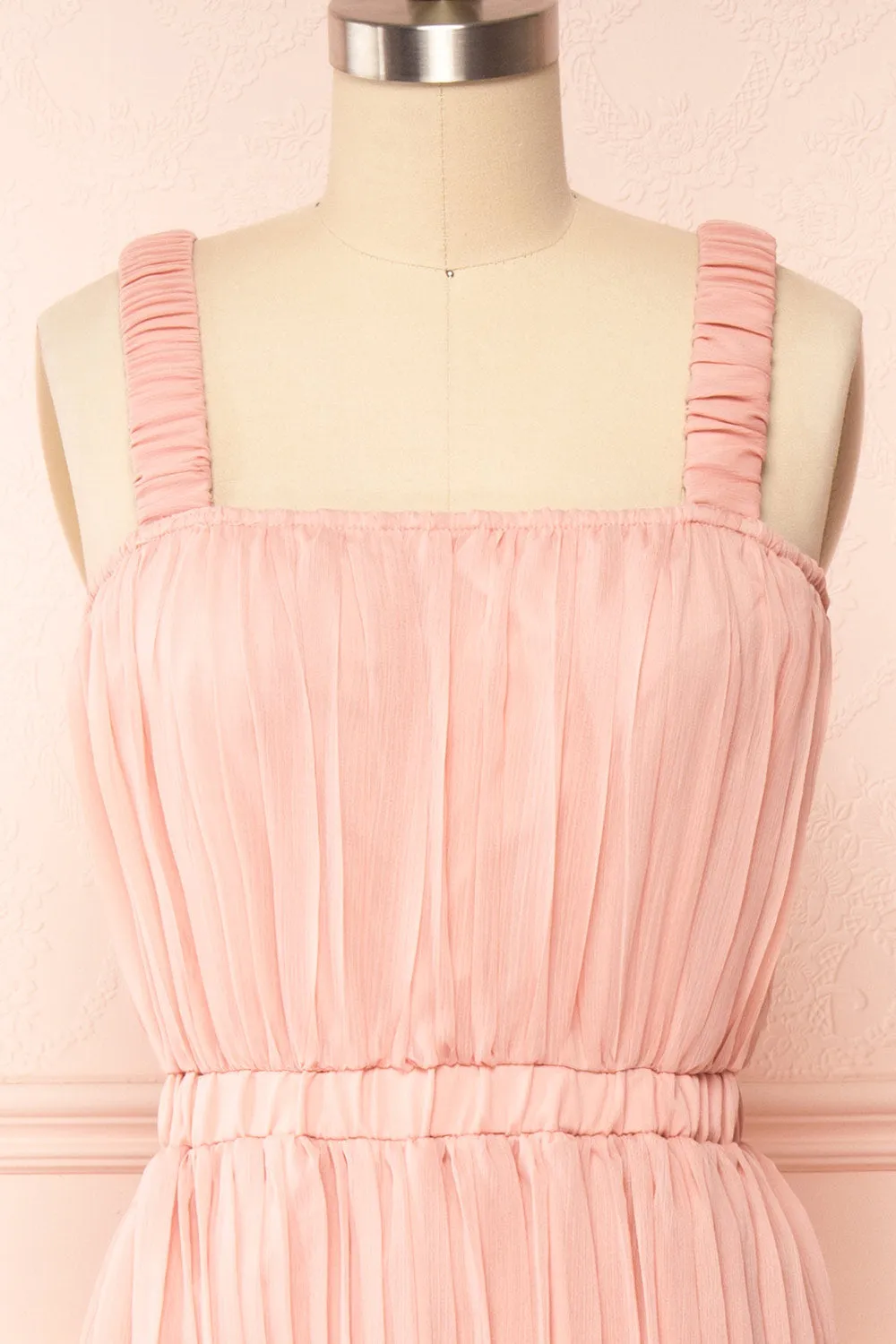 Inari Pink | Pleated Midi Dress sold by Boutique 1861 product image thumbnail 3