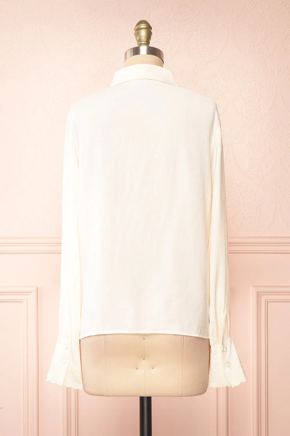 Annabelle | Button-Up Blouse w/ Embroidery sold by Boutique 1861 product image thumbnail 5