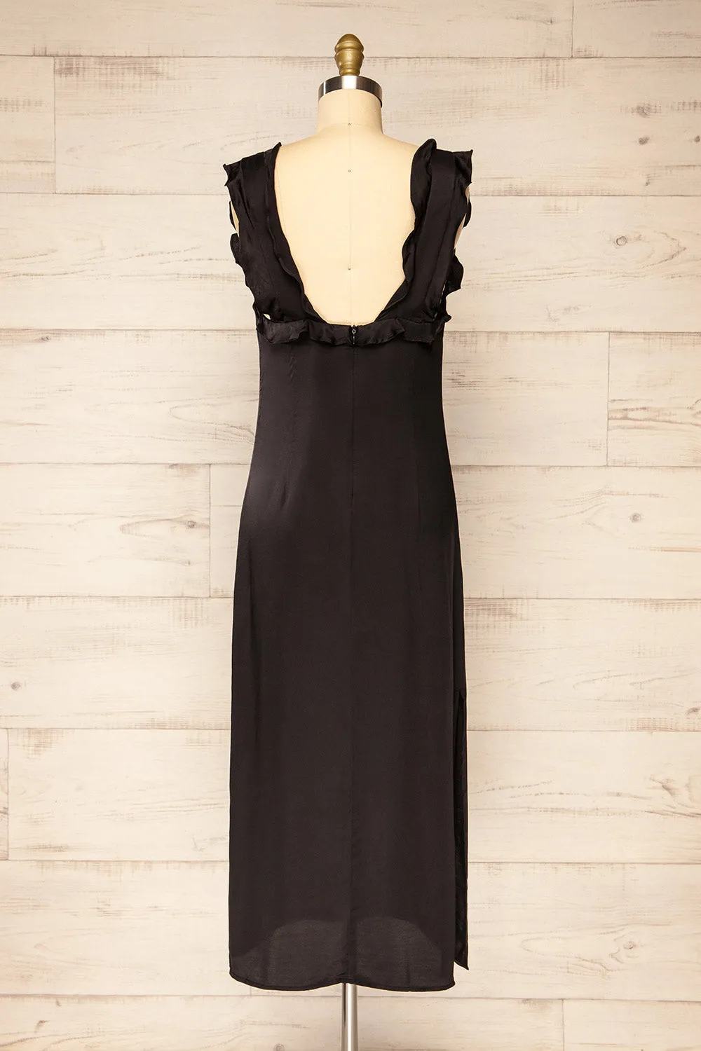 Drumburgh | Midi Black Dress w/ Ruffles sold by Boutique 1861 product image thumbnail 5