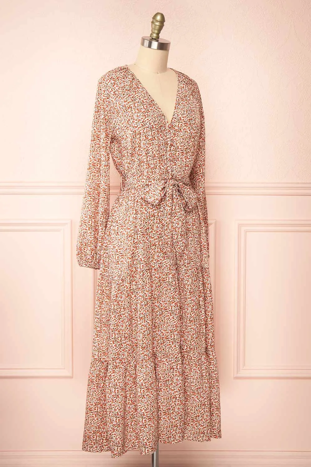 Arka | Floral Midi Dress w/ Long Sleeves sold by Boutique 1861 product image thumbnail 3