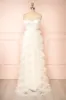 Jurin Ivory | Bustier Maxi Dress w/ Ruffled Tulle sold by Boutique 1861