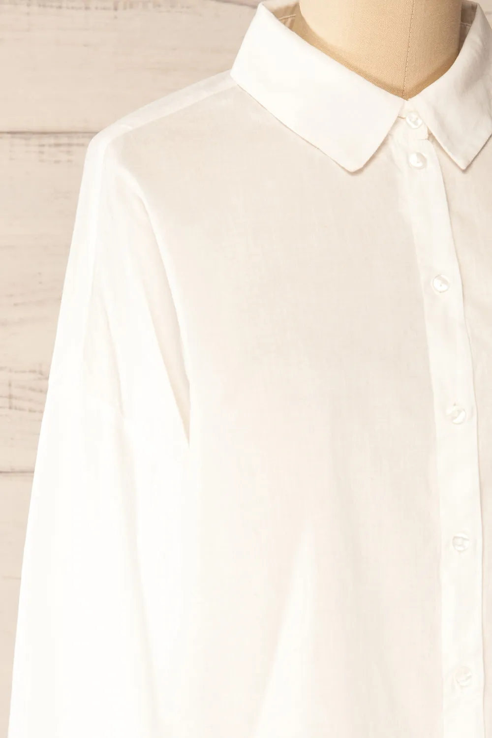 Dodoma White | Oversized Button-Up Shirt sold by Boutique 1861 product image thumbnail 4