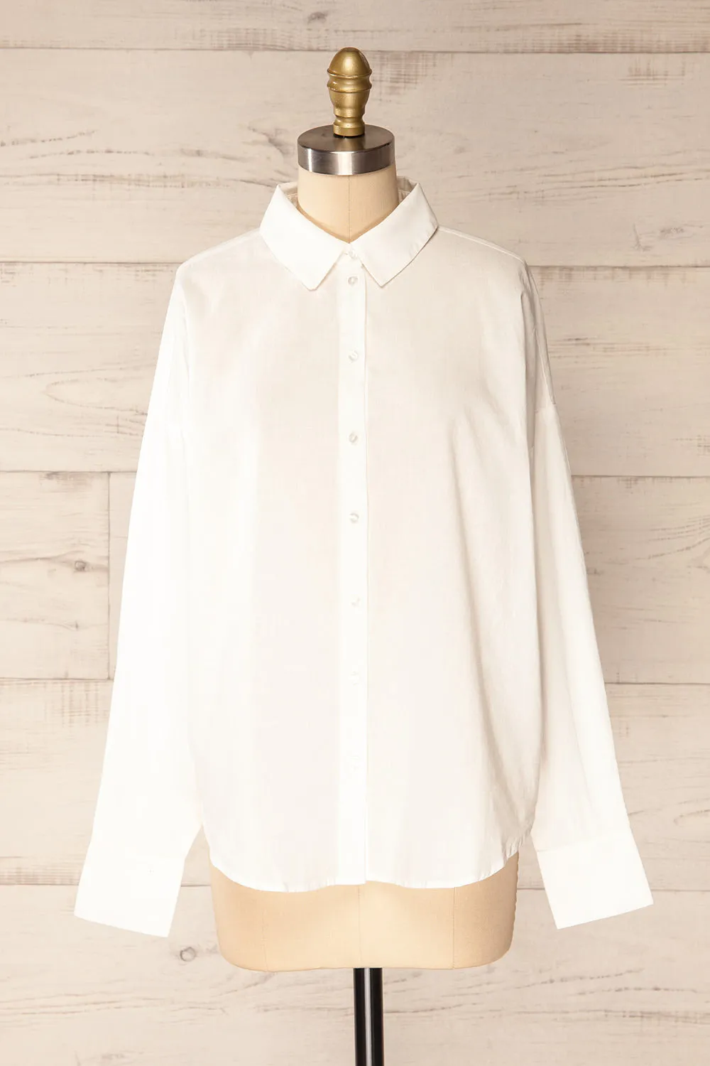 Dodoma White | Oversized Button-Up Shirt sold by Boutique 1861