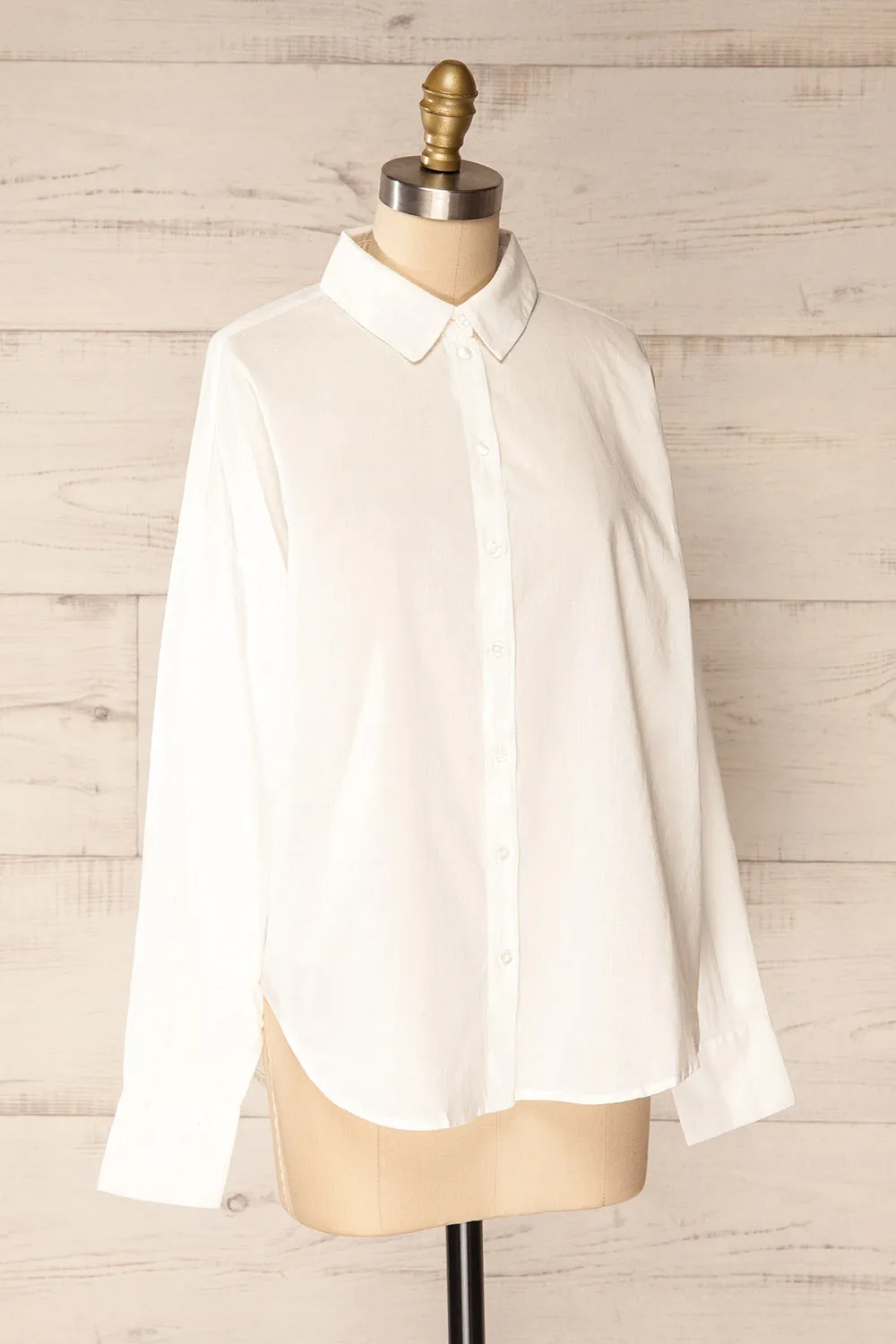 Dodoma White | Oversized Button-Up Shirt sold by Boutique 1861 product image thumbnail 3