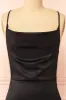 Alexia Black | Long Satin Mermaid Dress w/ Cowl Neck sold by Boutique 1861