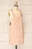 Shanicka | Pink Short Overall Dress w/ Embroidery sold by Boutique 1861
