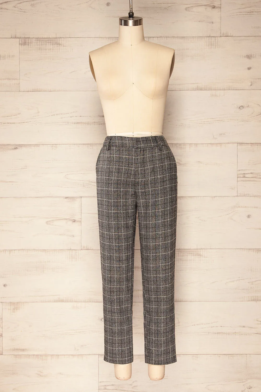 Lubniewice | High-Waisted Plaid Pants sold by Boutique 1861