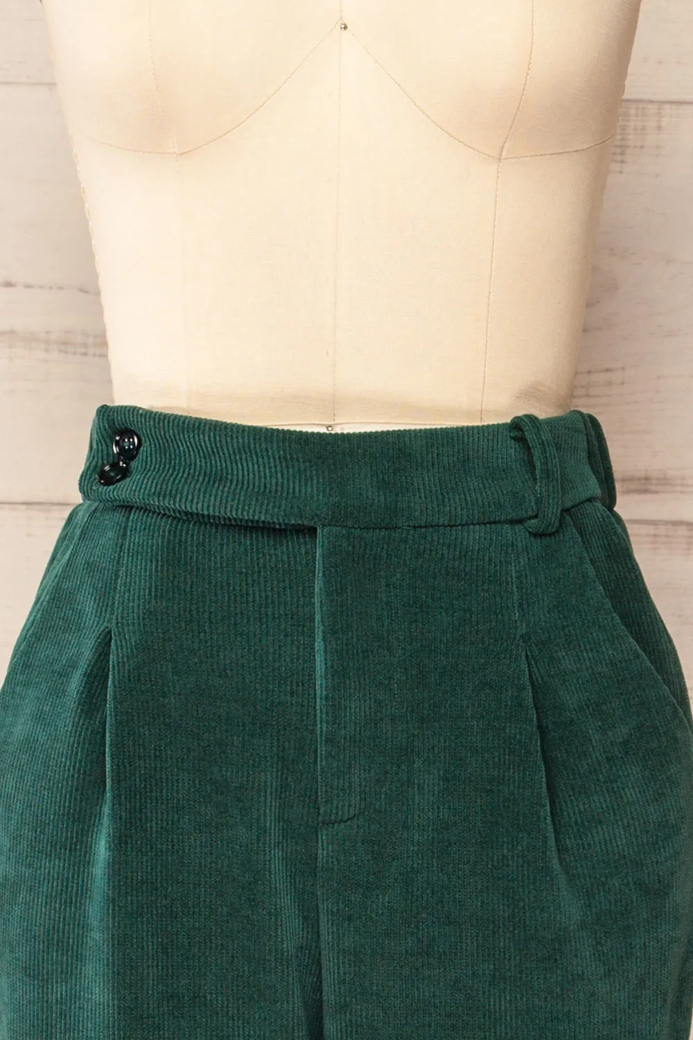 Jakarta Green | Corduroy High-Waisted Pants sold by Boutique 1861 product image thumbnail 3
