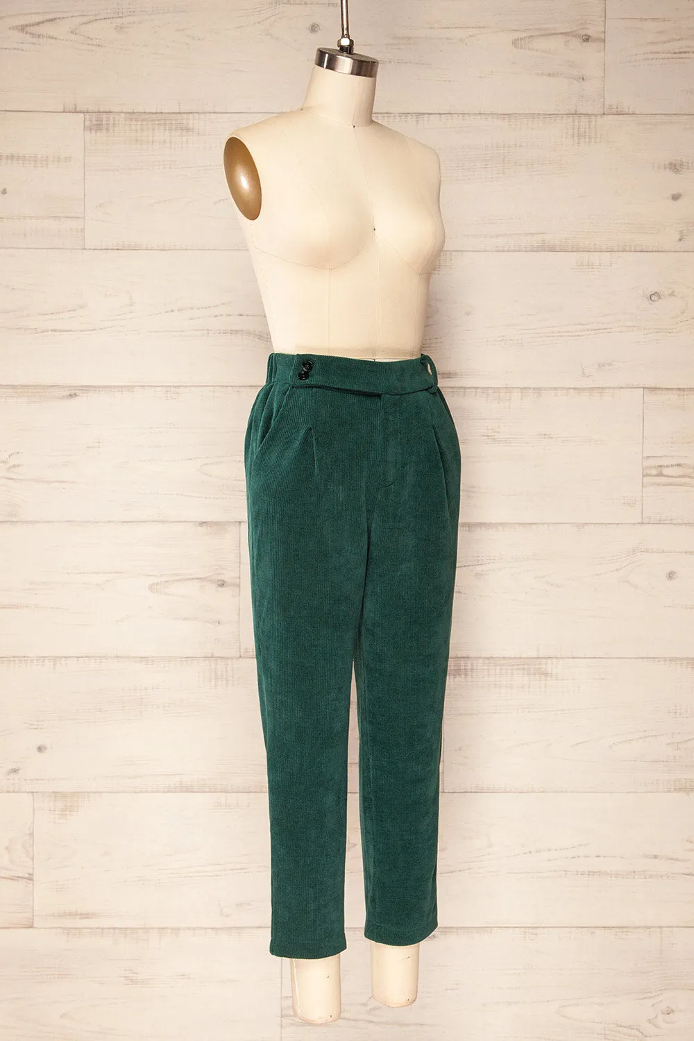 Jakarta Green | Corduroy High-Waisted Pants sold by Boutique 1861 product image thumbnail 4