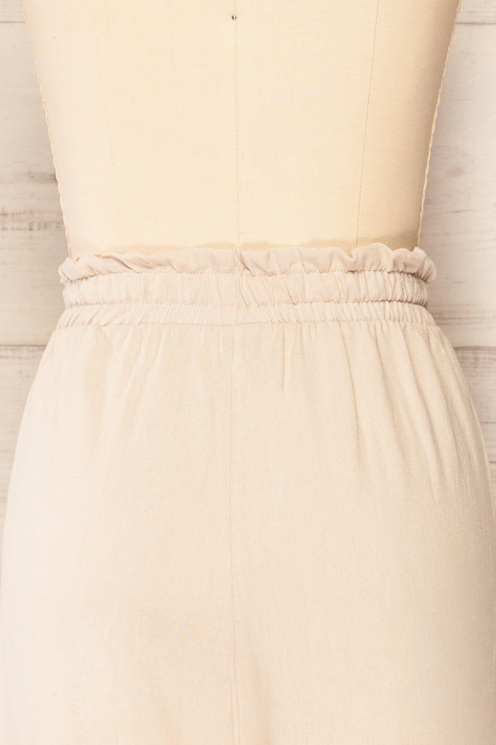 Buseto Beige | Faux-Linen Wide-Leg Pants sold by Boutique 1861 product image thumbnail 6