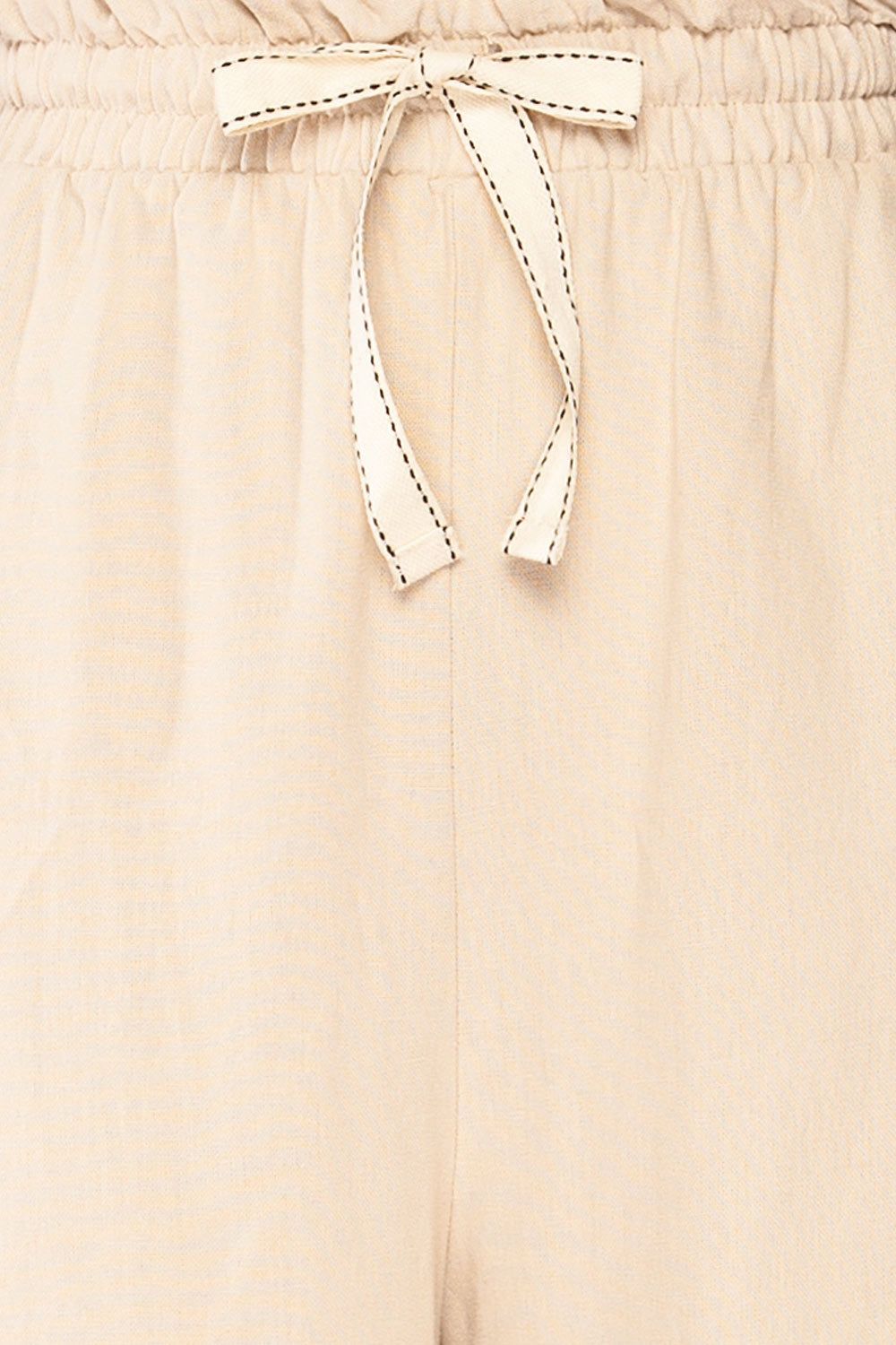 Buseto Beige | Faux-Linen Wide-Leg Pants sold by Boutique 1861 product image thumbnail 8