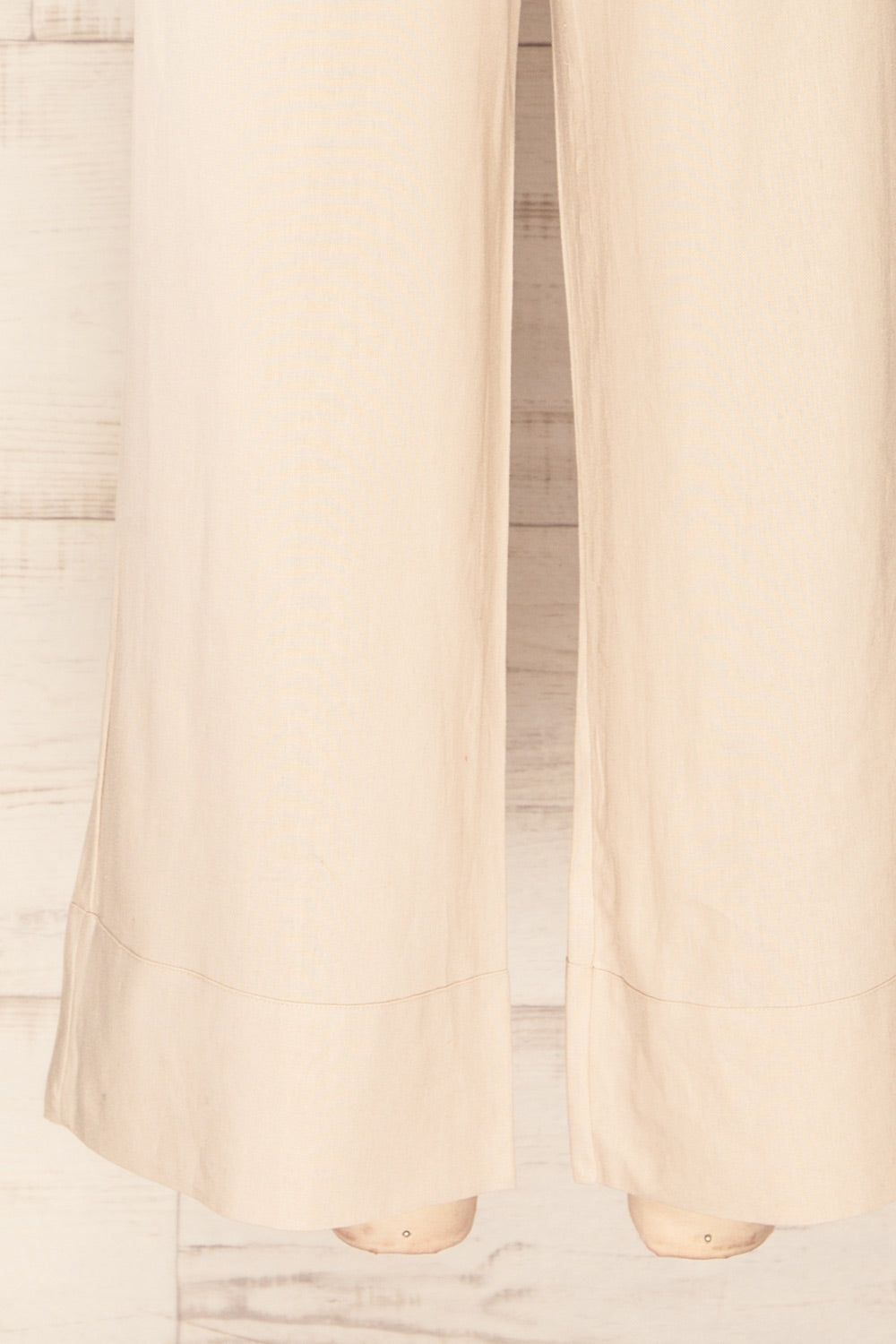 Buseto Beige | Faux-Linen Wide-Leg Pants sold by Boutique 1861 product image thumbnail 7