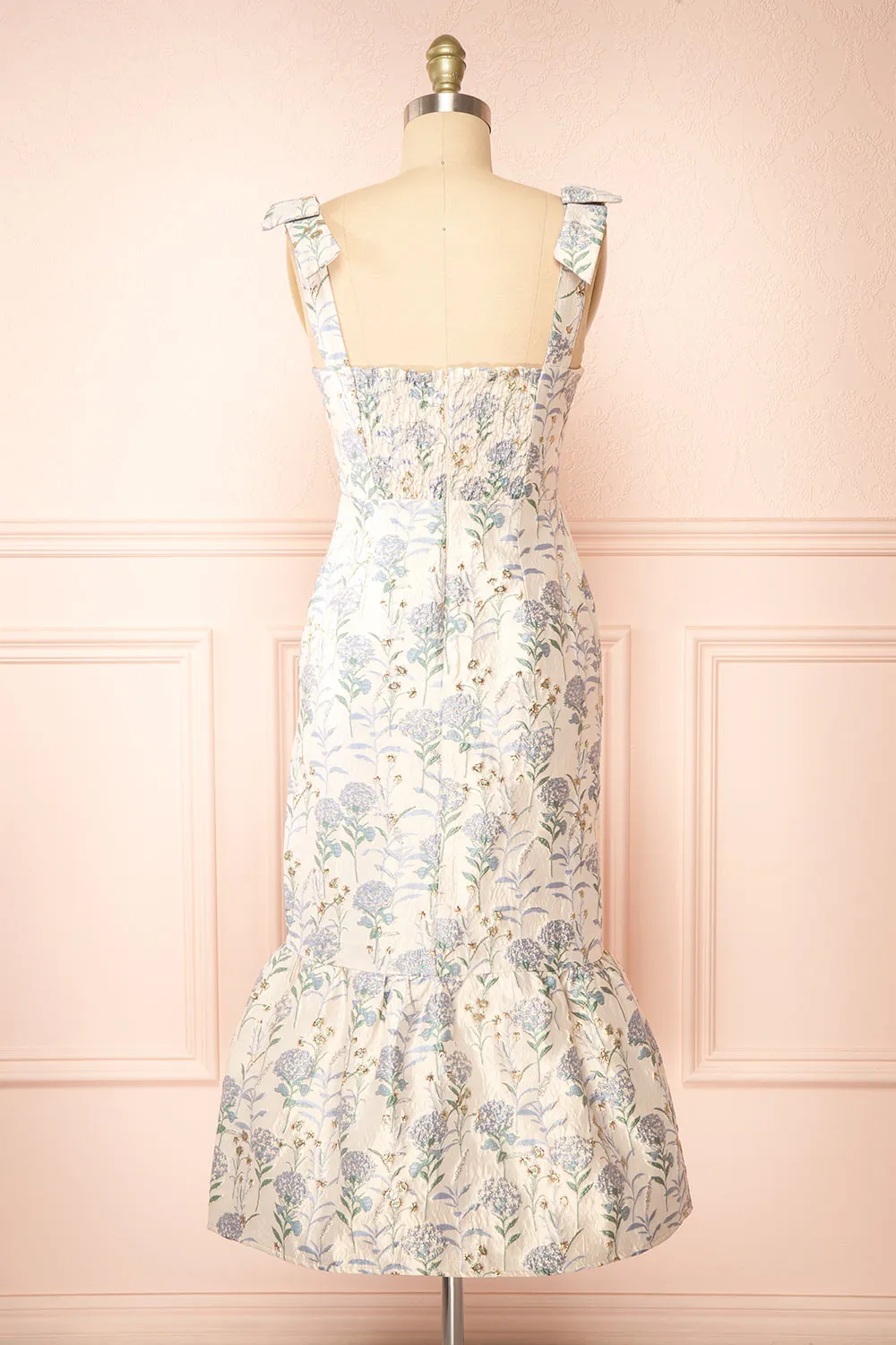 Zylara | Floral Jacquard Midi Dress sold by Boutique 1861 product image thumbnail 5