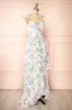 Phyllisia | Blue Floral Maxi Dress w/ Ruffles sold by Boutique 1861