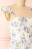 Phyllisia | Blue Floral Maxi Dress w/ Ruffles sold by Boutique 1861