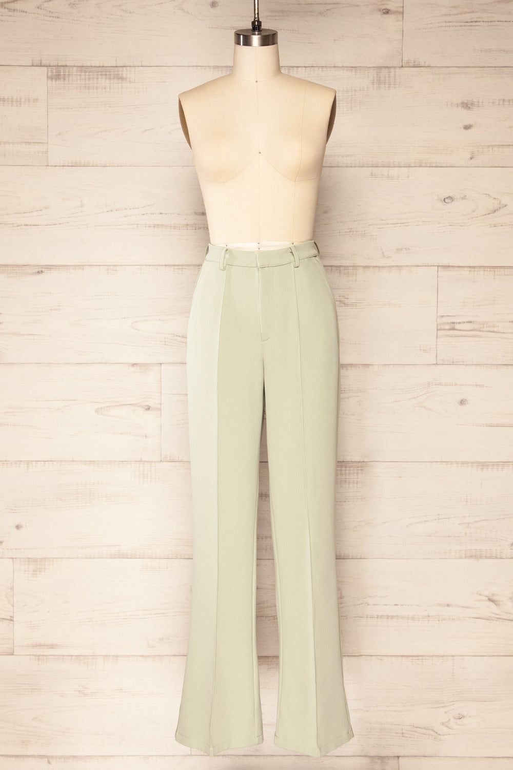Turbine Sage | Solid Stitch Wide Leg Trousers sold by Boutique 1861