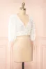 Neske | Cropped Top w/ Floral Embroidery sold by Boutique 1861