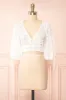 Neske | Cropped Top w/ Floral Embroidery sold by Boutique 1861