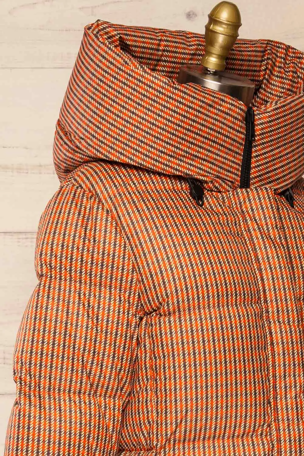 Sylvie | Mid-Length Houndstooth Puffer Coat sold by Boutique 1861 product image thumbnail 5