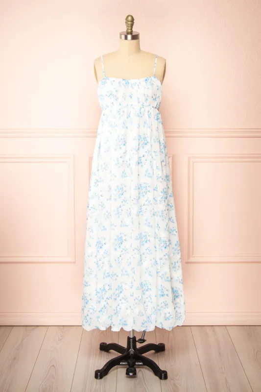 Arianette | Long Floral Dress w/ Balloon Skirt sold by Boutique 1861