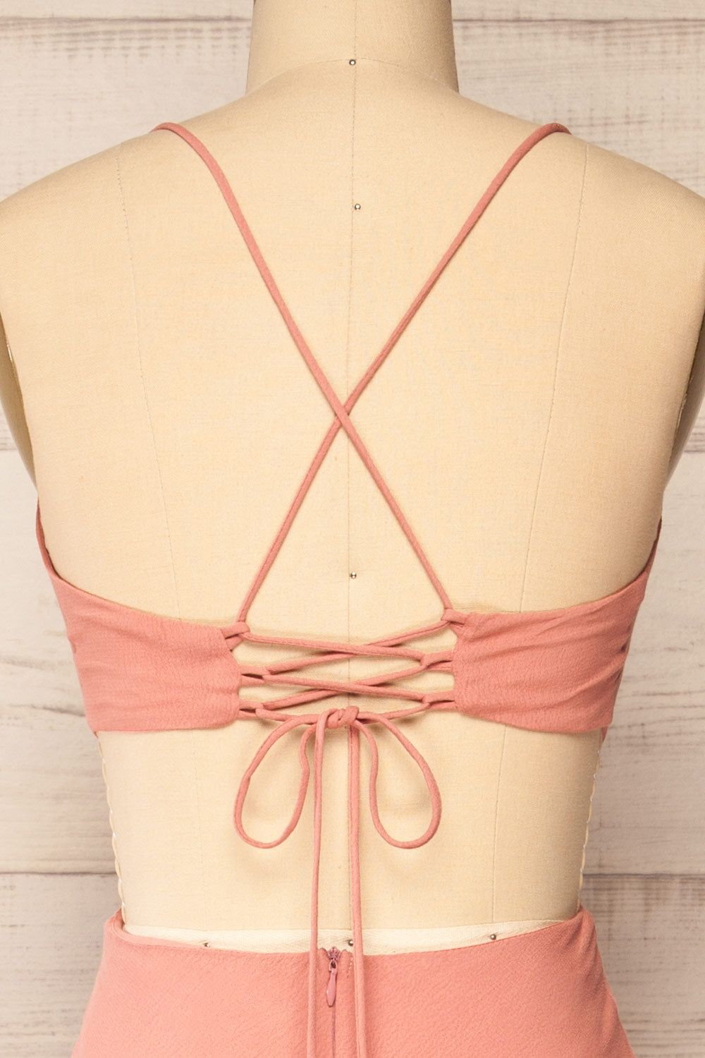Krahken Pink | Cowl Neck Backless Midi Dress sold by Boutique 1861 product image thumbnail 2