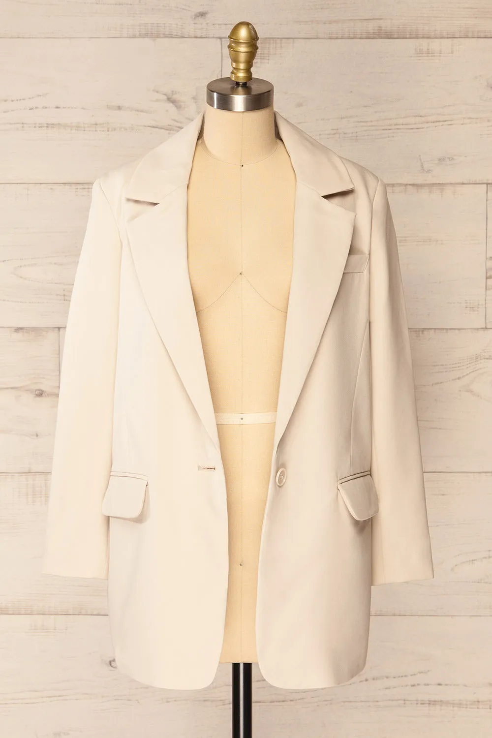 Weston Beige | Oversized Blazer sold by Boutique 1861 product image thumbnail 3