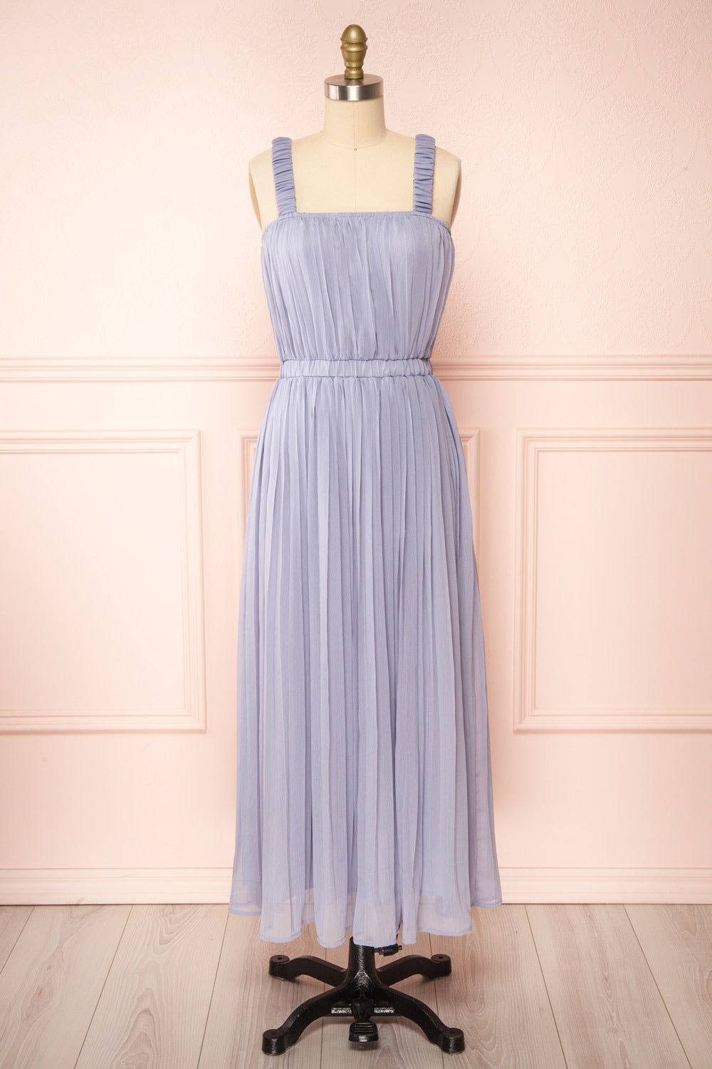 Inari Blue | Pleated Midi Dress sold by Boutique 1861