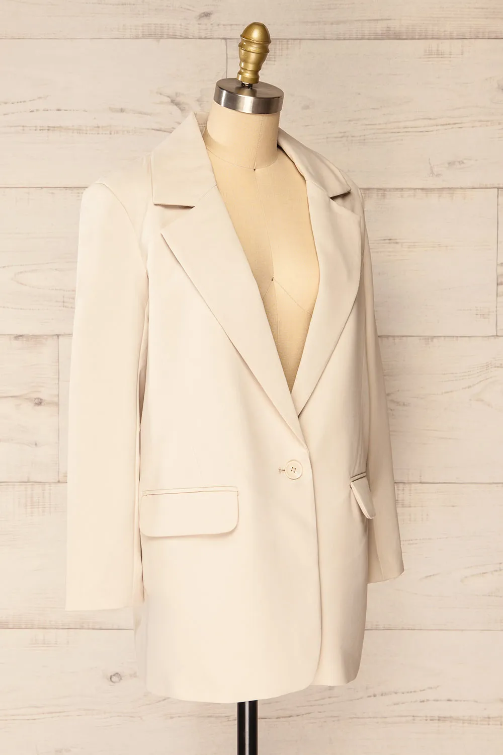 Weston Beige | Oversized Blazer sold by Boutique 1861 product image thumbnail 5